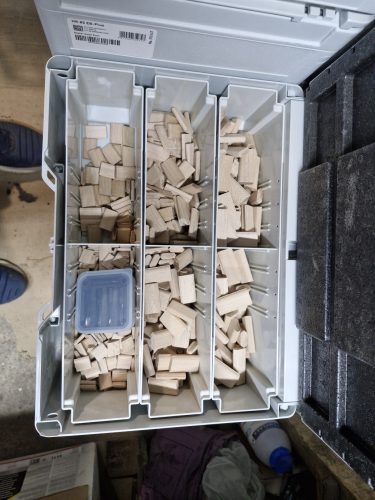 Festool DOMINO bükkfa dübel választék, DS 4/5/6/8/10 1060 BU