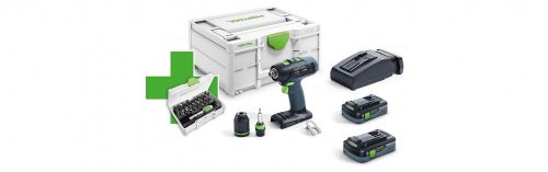 Festool akkus fúró-csavarbehajtó T 18 HPC 4,0 I-Plus